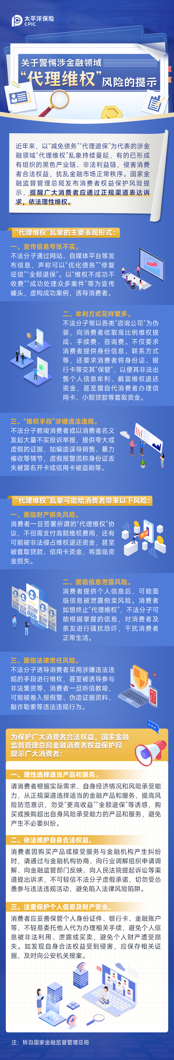 中国太保寿险：关于警惕涉金融领域“代理维权”风险的提示.jpeg